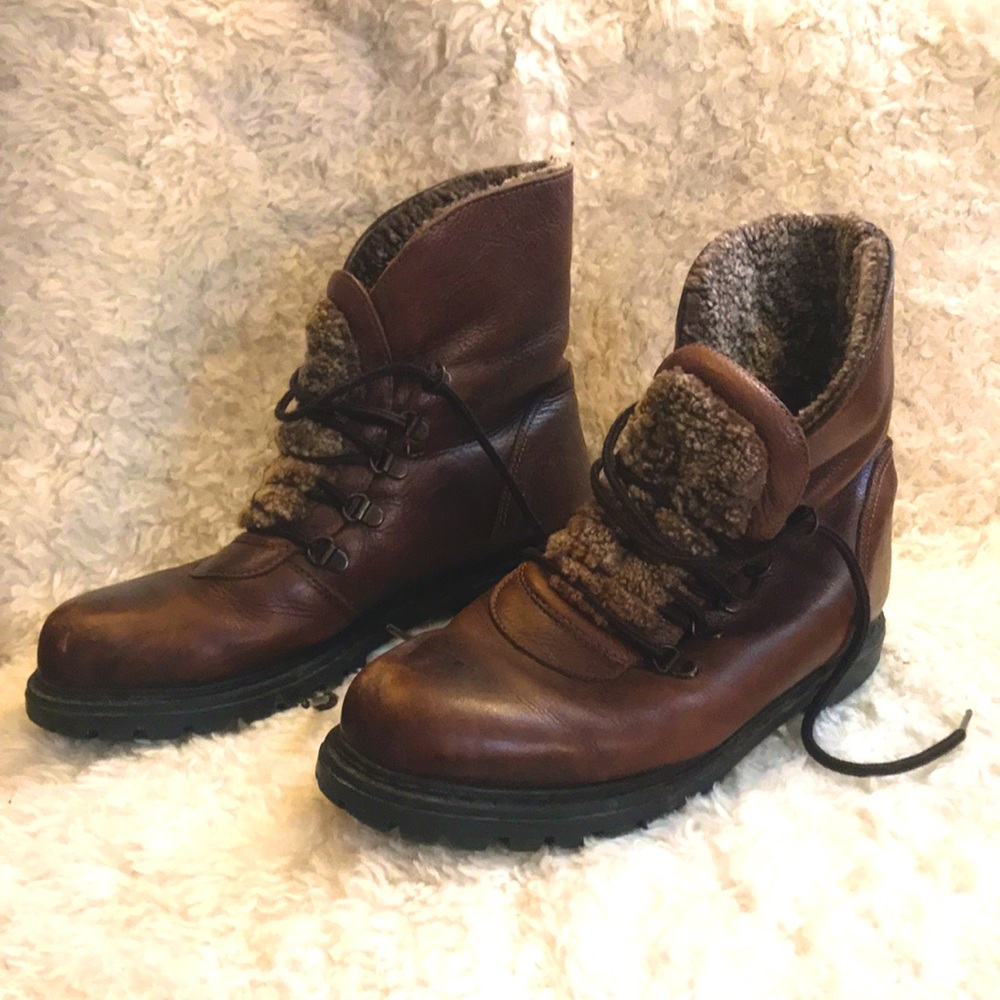 LA CANADIENNE BOOTS | BROWN LEATHER | SZ 8
